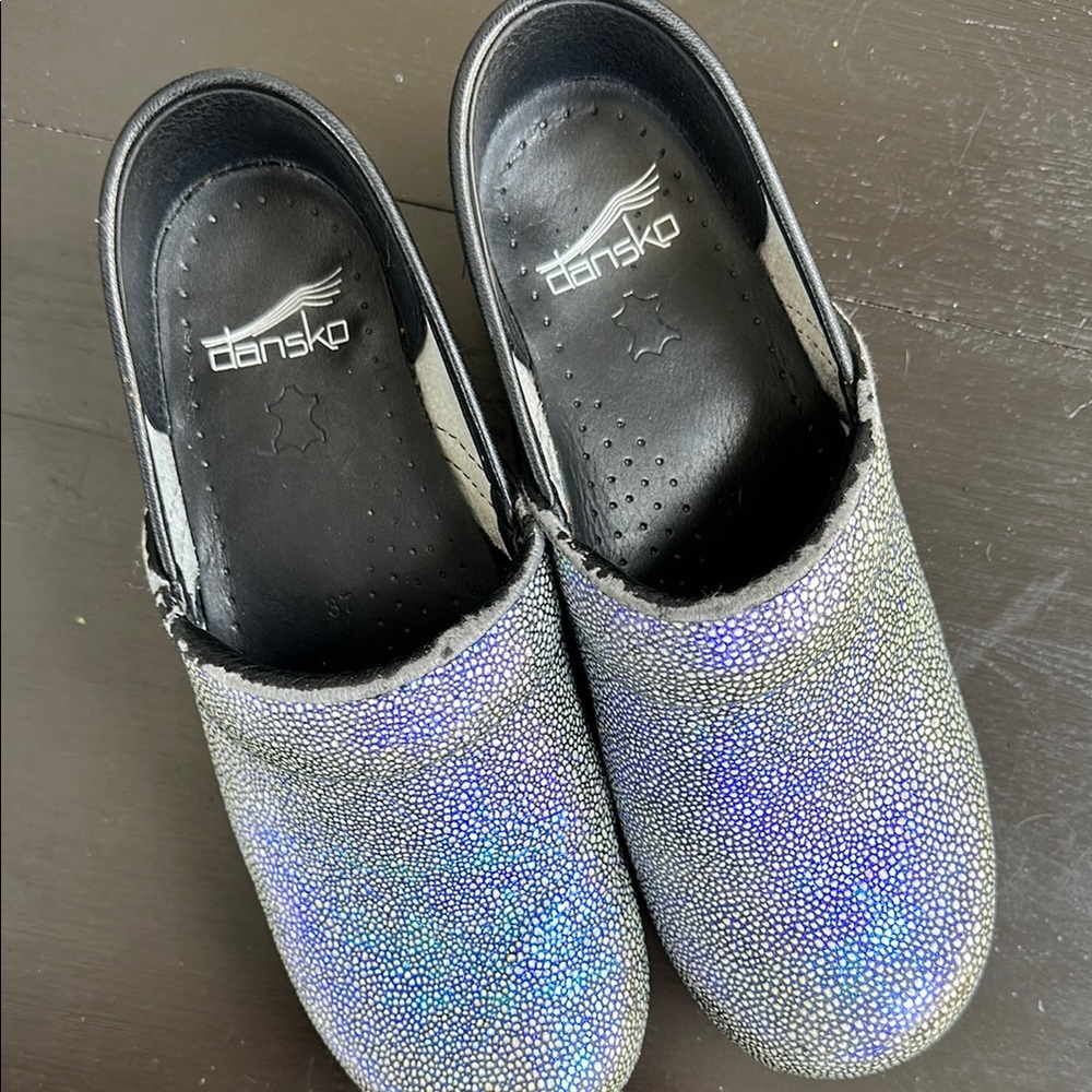 Dansko Clogs with Holographic Finish